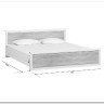 Купить Кровать Koen LOZ180x200 ясень снежный BRW с доставкой по России по цене производителя можно в магазине Другая Мебель в Старом Осколе