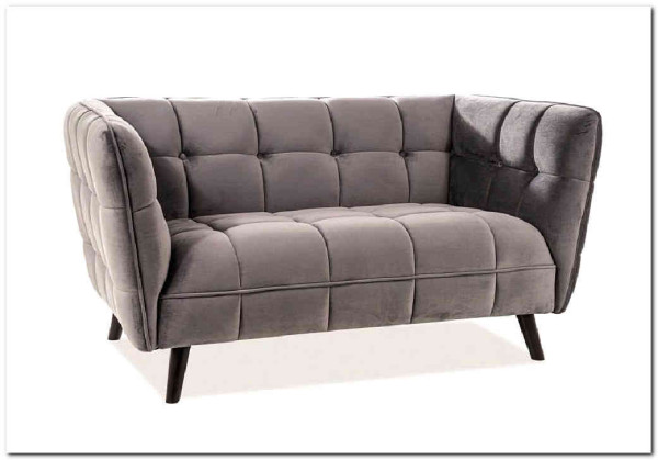 Диван CASTELLO 2 Velvet Bluvel 14  Signal (серый) заказать в Осколе по цене 84 495 руб. с доставкой в Старый Оскол, Губкин, Белгород