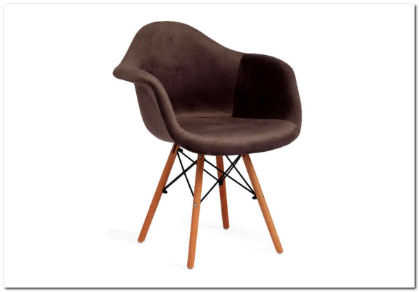 Кресло Secret De Maison CINDY SOFT (EAMES) (mod. 101) серый (HLR 24)/натуральный заказать в Осколе по цене 7 720 руб. с доставкой в Старый Оскол, Губкин, Белгород