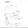 Кресло Signal CARMEN VELVET (серый) заказать в Осколе по цене 23 645 руб. с доставкой в Старый Оскол, Губкин, Белгород