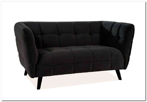 Диван CASTELLO 2 Velvet Bluvel 19  Signal (черный) заказать в Осколе по цене 84 495 руб. с доставкой в Старый Оскол, Губкин, Белгород