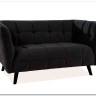 Диван CASTELLO 2 Velvet Bluvel 19  Signal (черный) заказать в Осколе по цене 84 495 руб. с доставкой в Старый Оскол, Губкин, Белгород