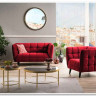 Диван CASTELLO 2 Velvet Bluvel 59  Signal (бордовый) заказать в Осколе по цене 84 495 руб. с доставкой в Старый Оскол, Губкин, Белгород