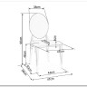Стул кухонный SIGNAL KING Velvet Bluvel 19 (черный/золотой) заказать в Осколе по цене 18 286 руб. с доставкой в Старый Оскол, Губкин, Белгород