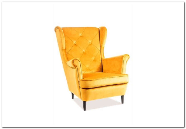 Кресло LADY Velvet Bluvel 68  Signal (карри) заказать в Осколе по цене 47 283 руб. с доставкой в Старый Оскол, Губкин, Белгород