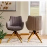 Стул кухонный Signal AZALIA D Velvet Bluvel 14 поворотный (серый/дуб) заказать в Осколе по цене 21 209 руб. с доставкой в Старый Оскол, Губкин, Белгород