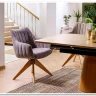 Стул кухонный Signal AZALIA D Velvet Bluvel 14 поворотный (серый/дуб) заказать в Осколе по цене 21 209 руб. с доставкой в Старый Оскол, Губкин, Белгород