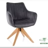 Стул кухонный Signal AZALIA D Velvet Bluvel 14 поворотный (серый/дуб) заказать в Осколе по цене 21 209 руб. с доставкой в Старый Оскол, Губкин, Белгород