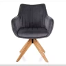 Стул кухонный Signal AZALIA D Velvet Bluvel 14 поворотный (серый/дуб) заказать в Осколе по цене 21 209 руб. с доставкой в Старый Оскол, Губкин, Белгород