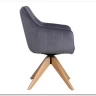 Стул кухонный Signal AZALIA D Velvet Bluvel 14 поворотный (серый/дуб) заказать в Осколе по цене 21 209 руб. с доставкой в Старый Оскол, Губкин, Белгород