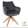 Стул кухонный Signal AZALIA D Velvet Bluvel 14 поворотный (серый/дуб) заказать в Осколе по цене 21 209 руб. с доставкой в Старый Оскол, Губкин, Белгород