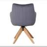 Стул кухонный Signal AZALIA D Velvet Bluvel 14 поворотный (серый/дуб) заказать в Осколе по цене 21 209 руб. с доставкой в Старый Оскол, Губкин, Белгород