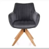 Стул кухонный Signal AZALIA D Velvet Bluvel 14 поворотный (серый/дуб) заказать в Осколе по цене 21 209 руб. с доставкой в Старый Оскол, Губкин, Белгород
