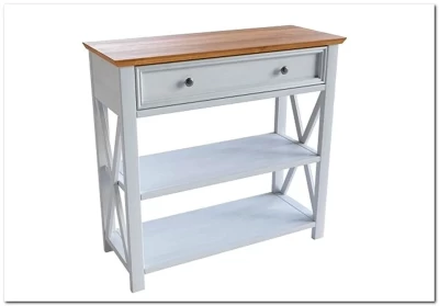 Консоль Форест белый воск/антик