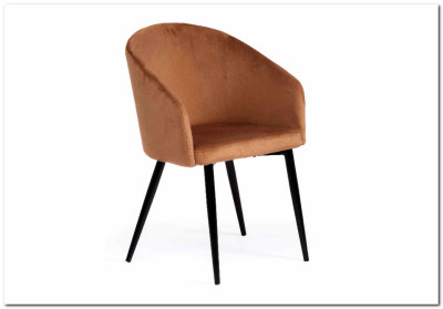 Кресло LA FONTAIN (mod. 004) коричневый (HLR11)/черный