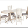 Стул DOLCE мягкое сидение бук, ivory white, велюр Tenerife Ultimate grey заказать в Осколе по цене 9 920 руб. с доставкой в Старый Оскол, Губкин, Белгород