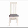 Стул DOLCE мягкое сидение бук, ivory white, велюр Tenerife Ultimate grey заказать в Осколе по цене 9 920 руб. с доставкой в Старый Оскол, Губкин, Белгород