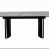Стол RASMUS 160 TL-45 Белый мрамор, испанская керамика / черный каркас, DISAUR заказать в Осколе по цене 95 250 руб. с доставкой в Старый Оскол, Губкин, Белгород