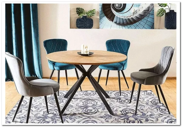 Стол обеденный Signal ASTER 120 (дуб/черный) заказать в Осколе по цене 28 728 руб. с доставкой в Старый Оскол, Губкин, Белгород