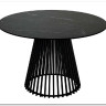 Стол TERNI 120 MATT BLACK MARBLE SOLID CERAMIC Черный мрамор матовый, керамика/Черный каркас заказать в Осколе по цене 65 925 руб. с доставкой в Старый Оскол, Губкин, Белгород
