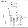 Стул кухонный Halmar ALDA (бежевый/черный) заказать в Осколе по цене 15 976 руб. с доставкой в Старый Оскол, Губкин, Белгород
