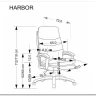 Кресло компьютерное Halmar HARBOR (черный) заказать в Осколе по цене 24 820 руб. с доставкой в Старый Оскол, Губкин, Белгород
