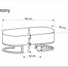 Скамья Halmar HARMONY (черный/белый/золотой) заказать в Осколе по цене 20 638 руб. с доставкой в Старый Оскол, Губкин, Белгород