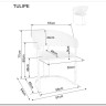 Стул кухонный Signal Tulipe Velvet Bluvel 28 (бежевый/золотой) заказать в Осколе по цене 30 928 руб. с доставкой в Старый Оскол, Губкин, Белгород