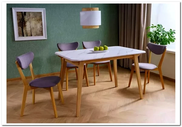 Стол обеденный Signal MARCUS 120 (эффект белого мрамора/дуб) заказать в Осколе по цене 24 746 руб. с доставкой в Старый Оскол, Губкин, Белгород