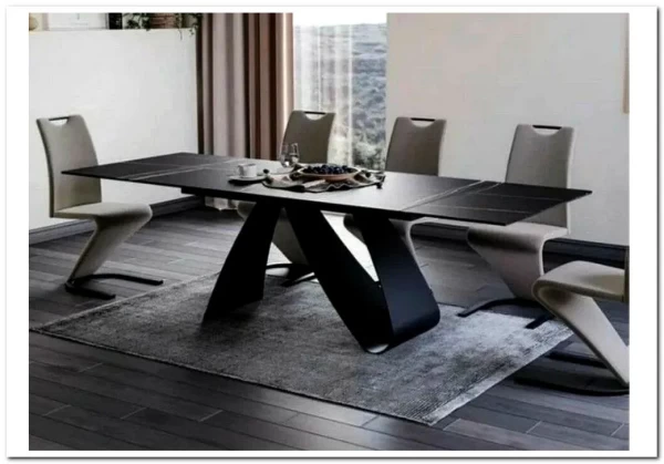 Стол обеденный Signal DIUNA CERAMIC раскладной (черный мат) заказать в Осколе по цене 154 060 руб. с доставкой в Старый Оскол, Губкин, Белгород