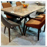 Стол EDER 160 GLOSS AMBER JADE SOLID CERAMIC / Орех, DISAUR заказать в Осколе по цене 99 600 руб. с доставкой в Старый Оскол, Губкин, Белгород