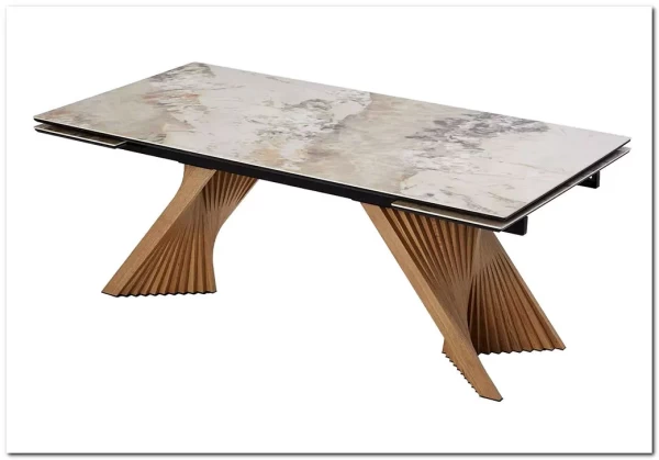 Стол МАНХЭТТЕН 200 PANDORA, керамика / Дуб Галифакс заказать в Осколе по цене 101 100 руб. с доставкой в Старый Оскол, Губкин, Белгород