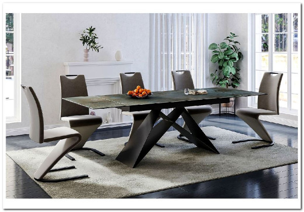 Стол обеденный Signal WESTIN Ceramic 160 раскладной (бирюзовый Ossido Verde/черный мат) заказать в Осколе по цене 152 669 руб. с доставкой в Старый Оскол, Губкин, Белгород