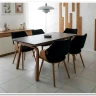 Стол обеденный Halmar LOZANO (черный мрамор/ореховый) заказать в Осколе по цене 68 406 руб. с доставкой в Старый Оскол, Губкин, Белгород