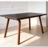 Стол обеденный Halmar LOZANO (черный мрамор/ореховый) заказать в Осколе по цене 68 406 руб. с доставкой в Старый Оскол, Губкин, Белгород