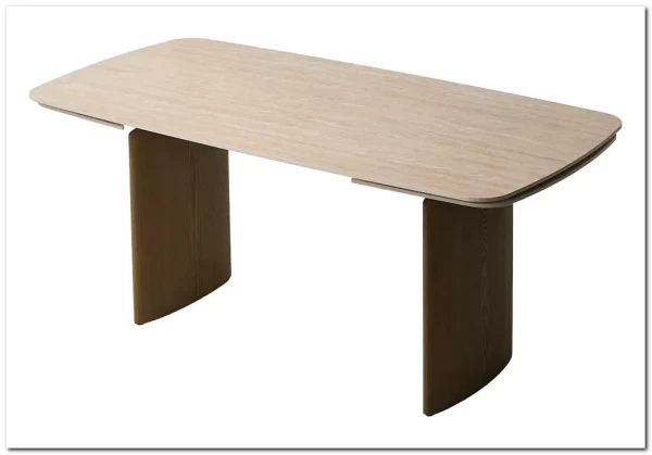 Стол CALVIN 180 MATTE ROME TRAVERTINE SOLID CERAMIC / Серый дуб, ®DISAUR заказать в Осколе по цене 96 050 руб. с доставкой в Старый Оскол, Губкин, Белгород