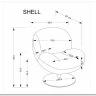 Кресло Halmar SHELL (кремовый) заказать в Осколе по цене 33 801 руб. с доставкой в Старый Оскол, Губкин, Белгород