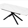 Стол RIVOLI 140 MATT WHITE MARBLE SOLID CERAMIC / BLACK заказать в Осколе по цене 74 900 руб. с доставкой в Старый Оскол, Губкин, Белгород
