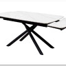 Стол RIVOLI 140 MATT WHITE MARBLE SOLID CERAMIC / BLACK заказать в Осколе по цене 74 900 руб. с доставкой в Старый Оскол, Губкин, Белгород