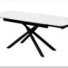 Стол RIVOLI 140 MATT WHITE MARBLE SOLID CERAMIC / BLACK заказать в Осколе по цене 74 900 руб. с доставкой в Старый Оскол, Губкин, Белгород