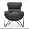 Кресло Halmar VOLKER темно-серый/черный заказать в Осколе по цене 44 444 руб. с доставкой в Старый Оскол, Губкин, Белгород