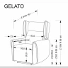 Кресло Halmar GELATO (серый) заказать в Осколе по цене 55 053 руб. с доставкой в Старый Оскол, Губкин, Белгород