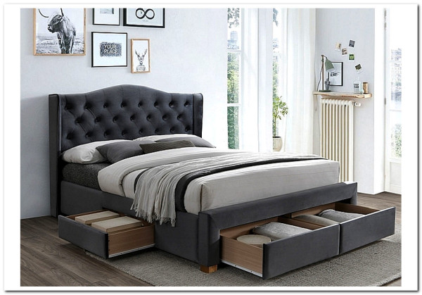 Кровать ASPEN II VELVET BLUVEL 14 160/200 Signal заказать в Осколе по цене 82 622 руб. с доставкой в Старый Оскол, Губкин, Белгород
