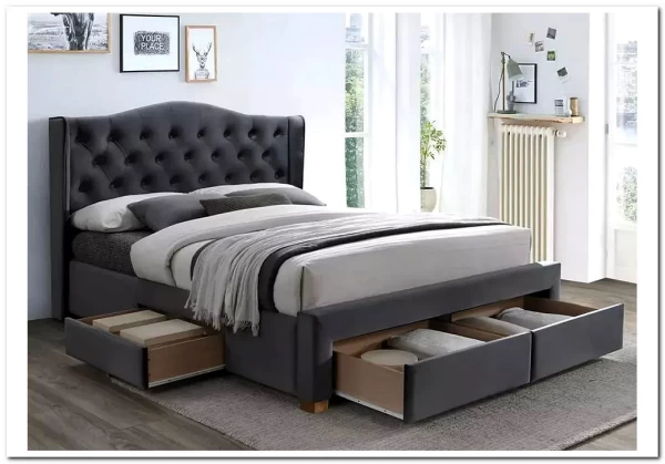 Кровать ASPEN II VELVET BLUVEL 14 160/200 Signal заказать в Осколе по цене 82 622 руб. с доставкой в Старый Оскол, Губкин, Белгород