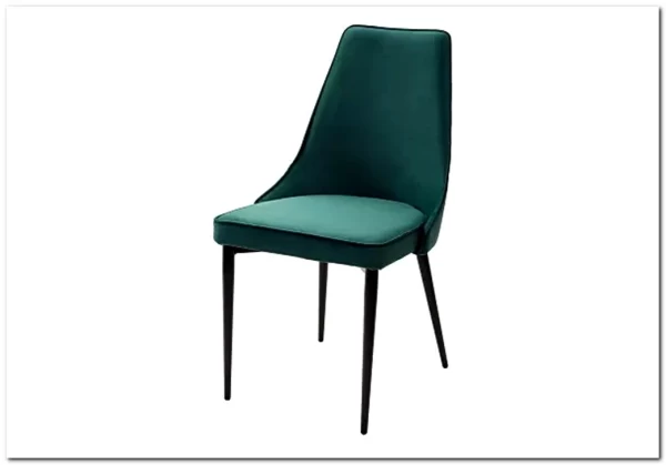 Стул NEPAL-P ЗЕЛЕНЫЙ 19 велюр/ черный каркас заказать в Осколе по цене 7 100 руб. с доставкой в Старый Оскол, Губкин, Белгород