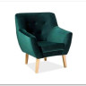 Кресло NORDIC 1 Velvet Bluvel 78  Signal (зеленый) заказать в Осколе по цене 43 923 руб. с доставкой в Старый Оскол, Губкин, Белгород