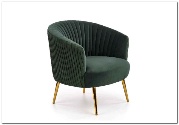Кресло CROWN  Halmar (темно-зеленый/золотой) заказать в Осколе по цене 29 786 руб. с доставкой в Старый Оскол, Губкин, Белгород