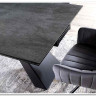 Стол обеденный Signal SALVADORE Ceramic 180 раскладной (серый мрамор/черный мат) заказать в Осколе по цене 143 312 руб. с доставкой в Старый Оскол, Губкин, Белгород