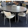 Стол обеденный Signal ANGEL II 120 (эффект серого мрамора/черный) заказать в Осколе по цене 85 227 руб. с доставкой в Старый Оскол, Губкин, Белгород