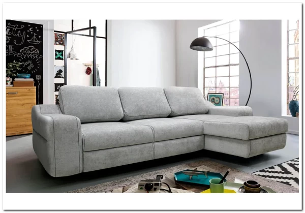 Диван Марко с оттоманкой к дельфину Soft Time заказать в Осколе по цене 137 489 руб. с доставкой в Старый Оскол, Губкин, Белгород